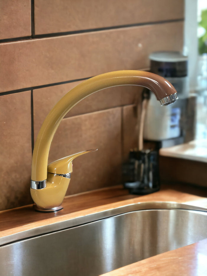 Miscelatore cucina colore terra di francia