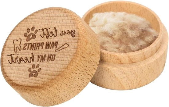Cassa di Memoria per Animali di Compagnia con Afdrukken di Pelle e Denti.