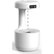 Trade Shop - Umidificatore Aria Antigravità Diffusore Aromi Goccia Acqua Orologio Aromaterapia -