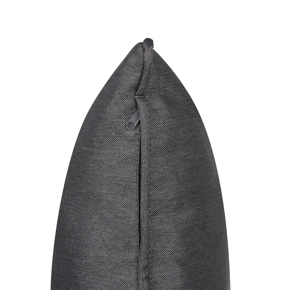 Set di copricuscini per esterni per seduta e schienale grigio scuro UV resistente stile minimalista