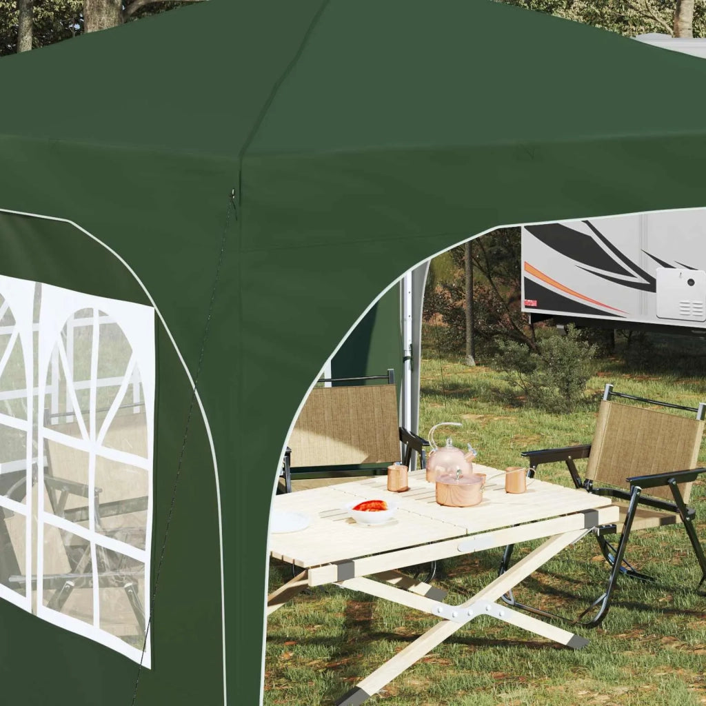 Tenda per feste a pop-up-Gazebo 290 x 290 x 245 cm Verde 845458