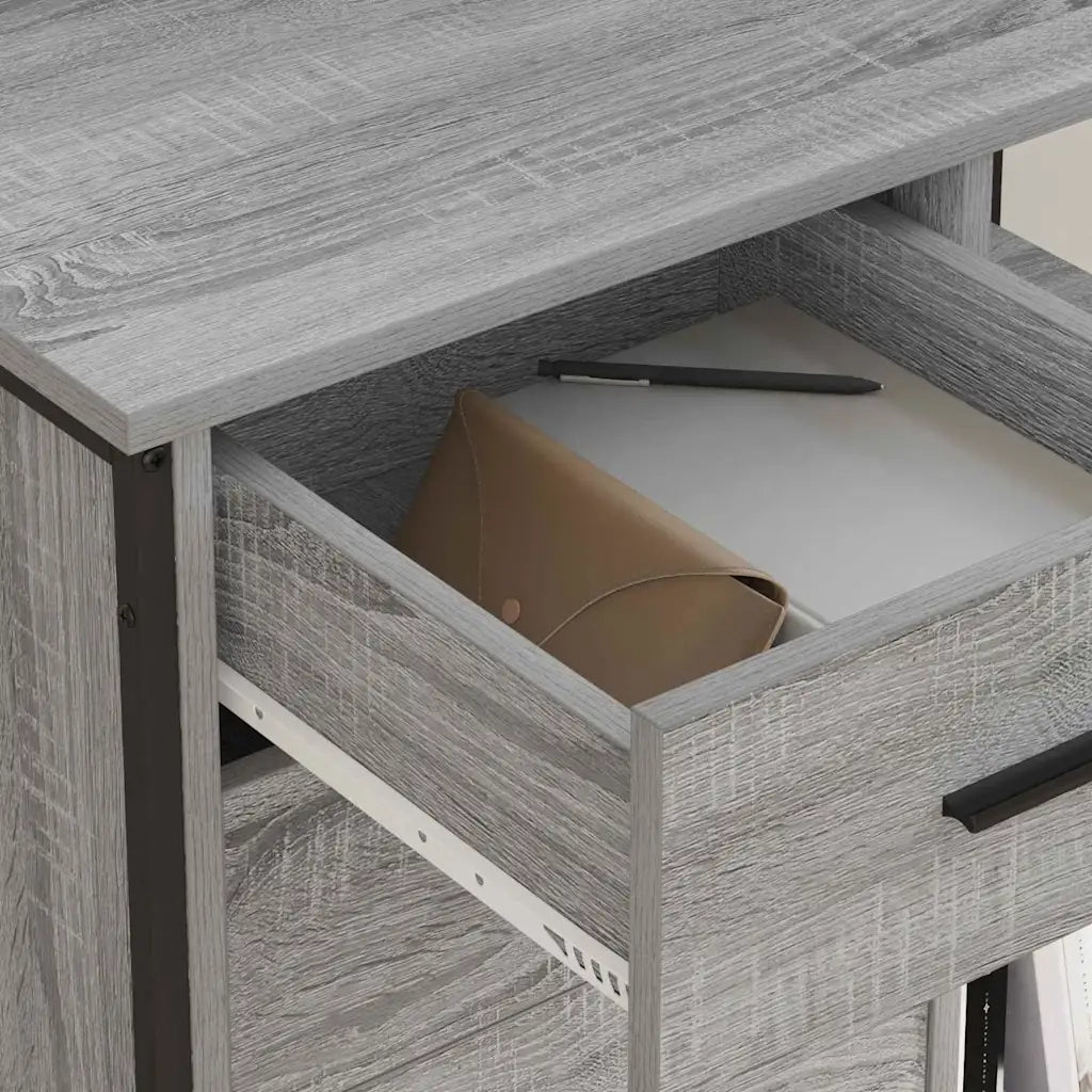 Cabina con Stazione di Ricarica Grigio Sonoma 76 x 41 x 72 cm 859838