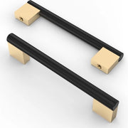 Maniglie a cassettino 10 pezzi nero oro - maniglie di mobile - maniglie di porta - maniglie di carrello - maniglie di cucina - 128 mm - stile vintage