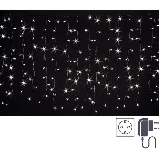 Tenda Luminosa 400 Luci Bianche 5mm Dimensioni 4x1m IP44 (6 Pezzi)