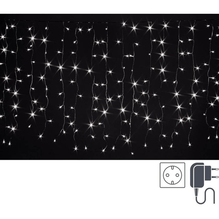 Tenda Luminosa 400 Luci Bianche 5mm Dimensioni 4x1m IP44 (6 Pezzi)