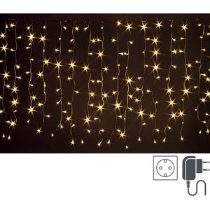 Tenda Luminosa 200 Luci Classiche 5mm Dimensioni 2x1m IP44 (6 Pezzi)