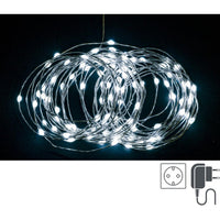 Stringa Luminosa 300 MicroLED Lux in Bianco IP44 (12 Pezzi)