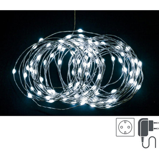 Stringa Luminosa 300 MicroLED Lux in Bianco IP44 (12 Pezzi)