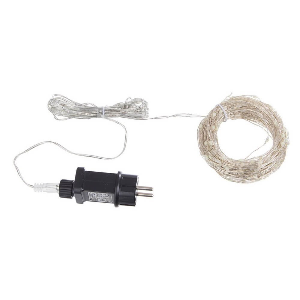 Stringa Luminosa 300 MicroLED Lux in Bianco IP44 (12 Pezzi)