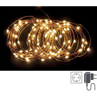Stringa Luminosa 300 MicroLED Lux Classiche con Filo Rame IP44 (12 Pezzi)