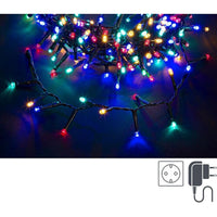 Snake luminoso 560 LED multicolore 5 mm filo verde IP44