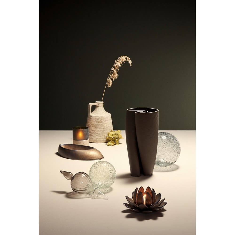 Sfera vetro Saturno verde D150