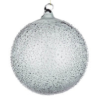 Sfera vetro Saturno rosso champagne D150