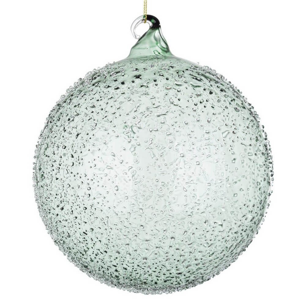 Sfera vetro Saturno grigio D150