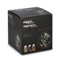 Sfera vetro Organic rosso D150 con LED