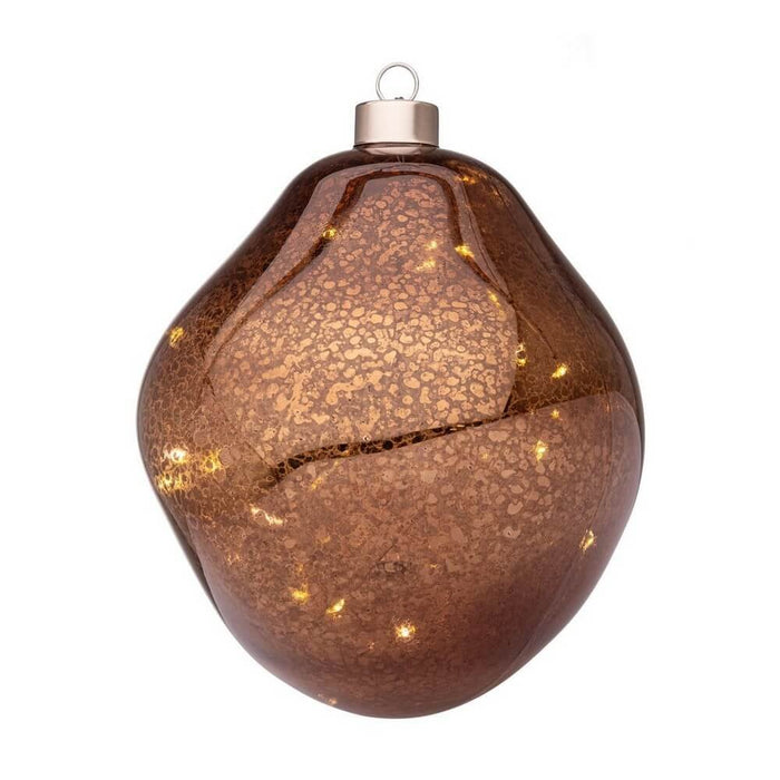 Sfera vetro Organic marrone D150 con LED