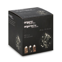 Sfera vetro Organic marrone D150 con LED