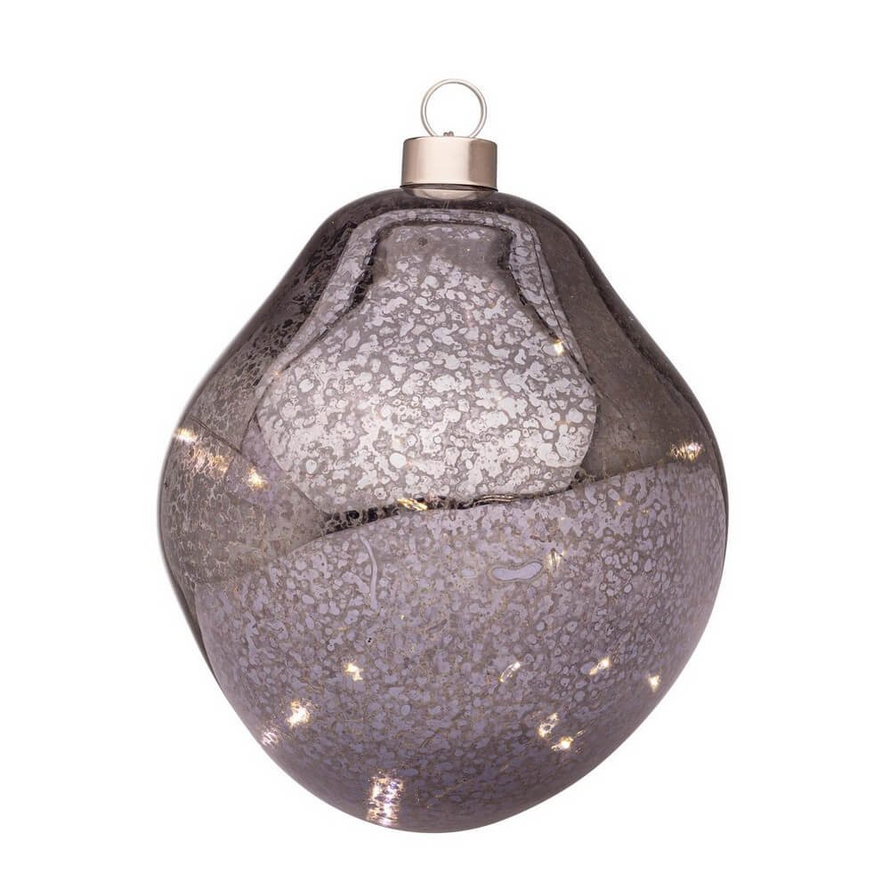 Sfera vetro Organic grigio D150 con LED