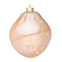 Sfera vetro Organic champagne-trasparente D150 con LED