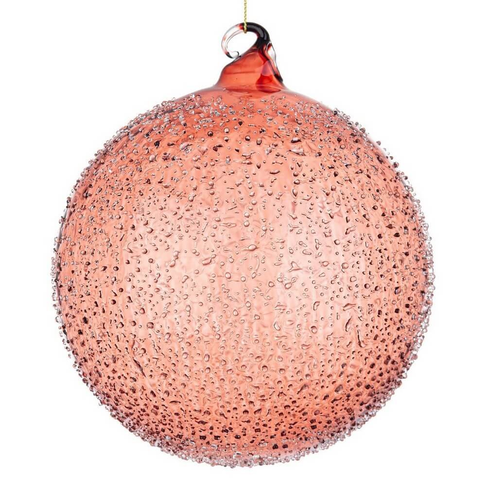 Sfera vetro Elegance rosa-bianco D150