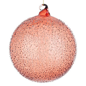 Sfera vetro Elegance rosa-bianco D150