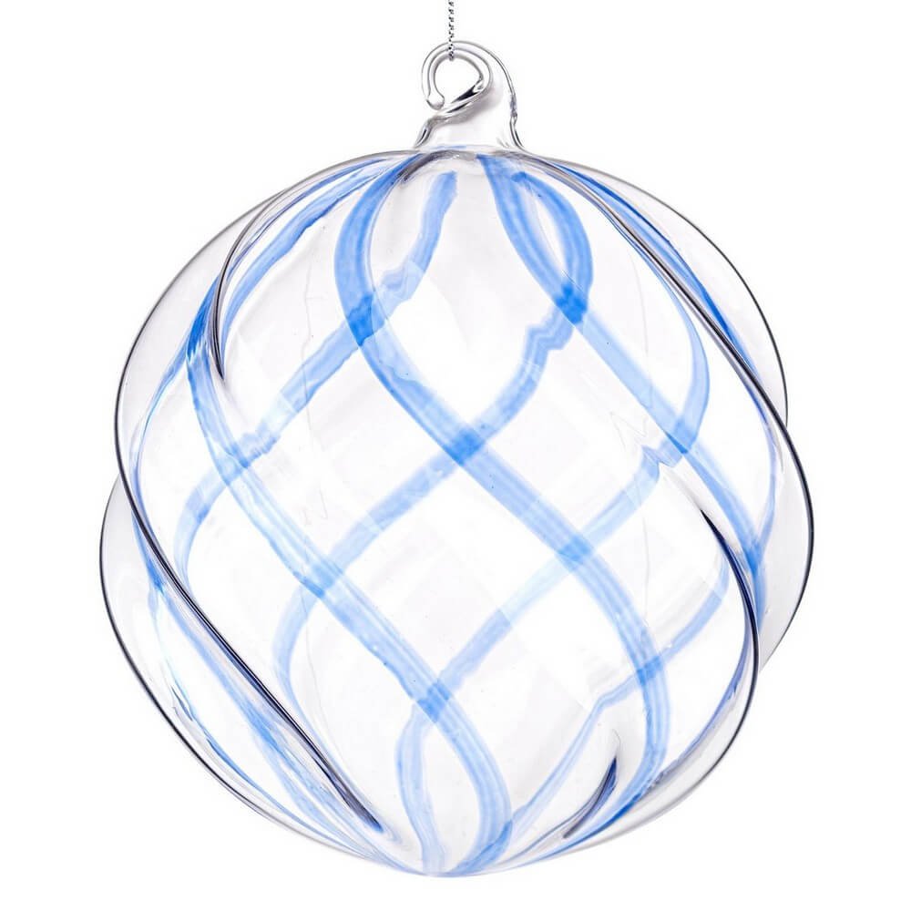 Sfera vetro Blend trasparente-blu D150