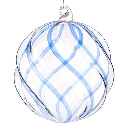 Sfera vetro Blend trasparente-blu D150