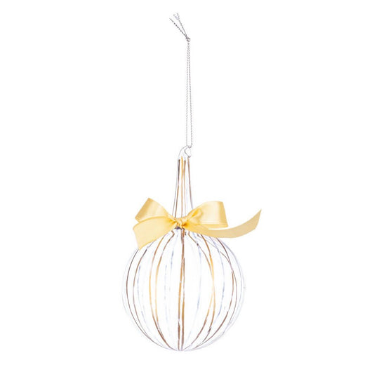 Sfera Verticale Stripe Trasparente Oro-Nero Dimensioni D80 x H13cm (6 Pezzi)