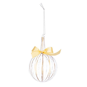 Sfera Verticale Stripe Trasparente Oro-Nero Dimensioni D80 x H13cm (6 Pezzi)