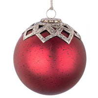 Sfera Elegantia Design Rosso Opaco D130mm (8 Pezzi)