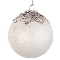 Sfera Elegantia Design Bianco Opaco D130mm (8 Pezzi)