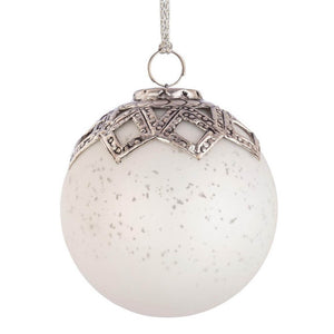 Sfera Elegantia Design Bianco Opaco D100mm (12 Pezzi)