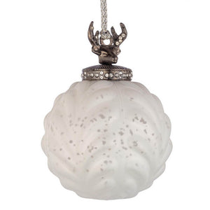 Sfera Decorum Bianco Opaco D80mm (12 Pezzi)