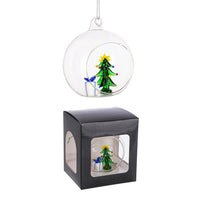 Sfera Aperta vetro Arboreal Verde con Scatola Diametro 80cm (6 Pezzi)