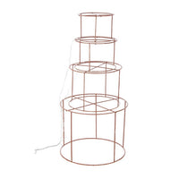 Set di 4 Cilindri Decorativi 1029 MicroLED Classiche in Rame