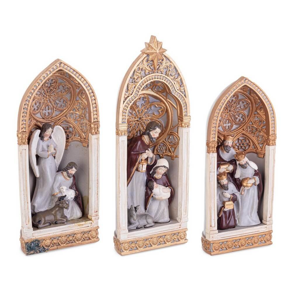 Set di 3 nativitÃ  Karolyn 15.5x5x23.5H
