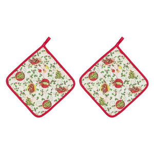 Set di 2 presine con decorazioni a palline