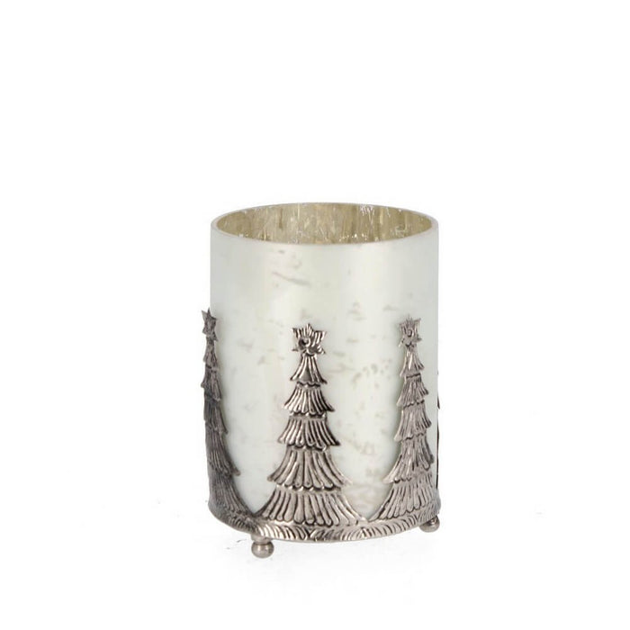 Portacandela Verticale Parky Bianco Opaco H14cm (6 Pezzi)