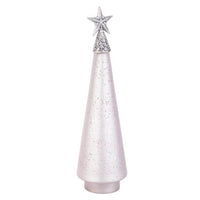 Pino vetro Glow rosa opaco con stella H44