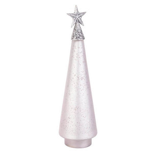 Pino vetro Glow rosa opaco con stella H44