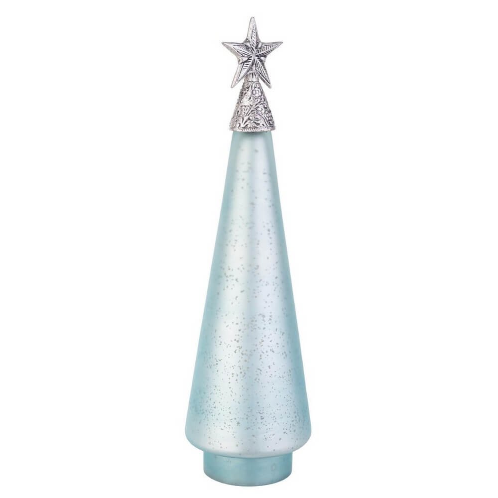 Pino vetro Glow azzurro opaco con stella H44