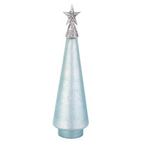 Pino vetro Glow azzurro opaco con stella H44