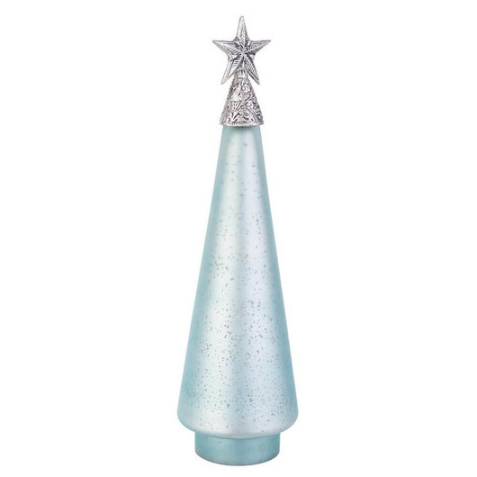 Pino vetro Glow azzurro opaco con stella H44