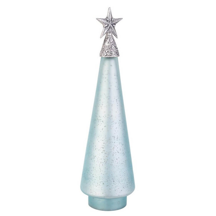 Pino vetro Glow azzurro opaco con stella H44