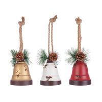 Pendaglio Luxory con Campana Metallica Set di 3 (6 Pezzi)