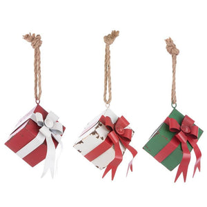 Pendaglio Grace con Pacco Regalo Metallico (3 Pezzi)