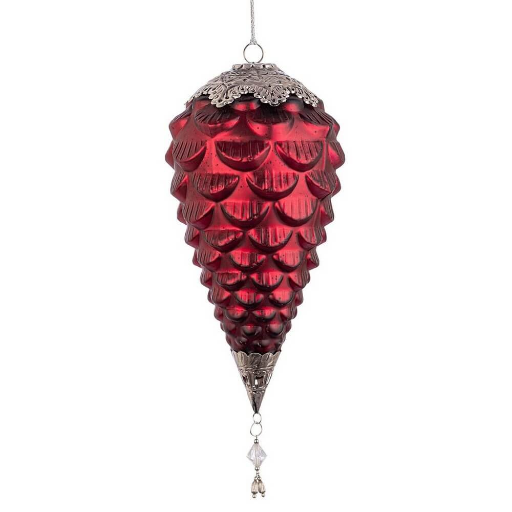 Pendaglio Fascinate Pigna Rosso D140mm (4 Pezzi)