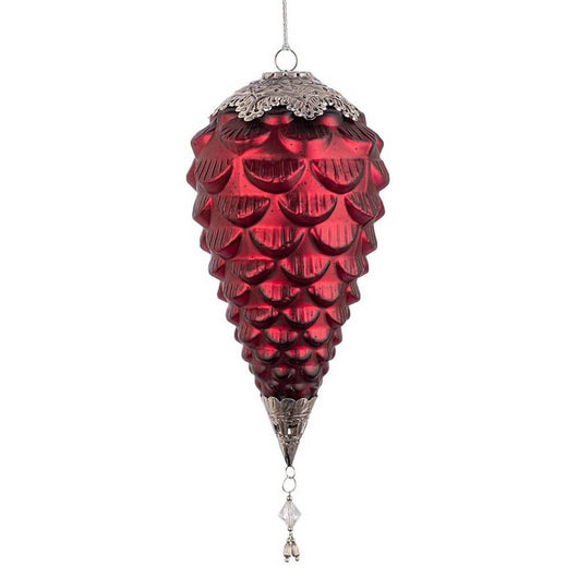 Pendaglio Fascinate Pigna Rosso D140mm (4 Pezzi)