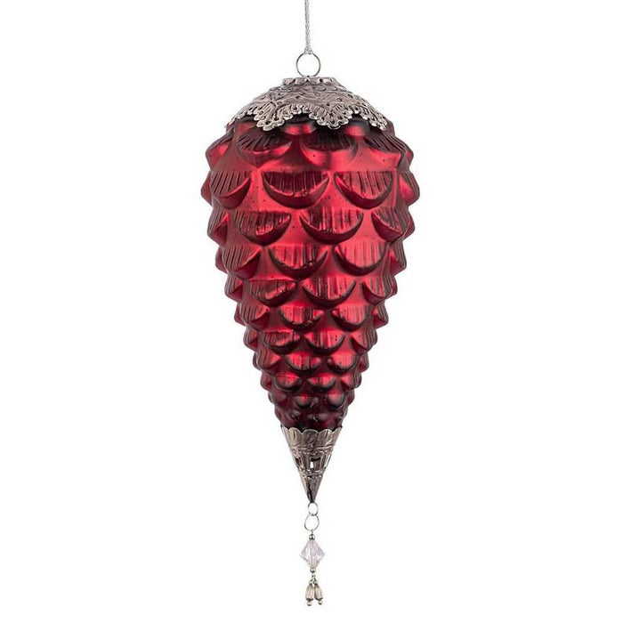 Pendaglio Fascinate Pigna Rosso D140mm (4 Pezzi)