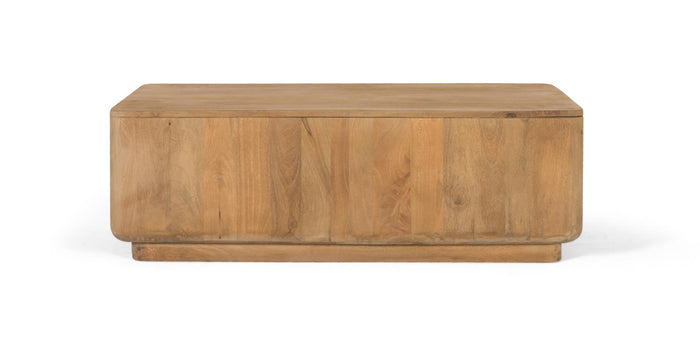 Tavolino realizzato in legno di mango con angoli arrotondati